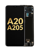 Pantalla original con marco Galaxy A20 disponible en Xela Quetzaltenango.