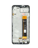 Pantalla LCD negra con marco para Samsung Galaxy A23, repuesto original 2022.