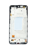 Pantalla OLED original Samsung Galaxy A27 5G con marco negro, lista para reparación.