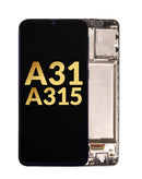 Reparación profesional de pantalla OLED original con marco para Samsung Galaxy A31 en Quetzaltenango.
