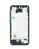 Pantalla con marco Galaxy A35 5G en color navy para reparación en Quetzaltenango.