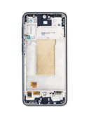 Pantalla OLED BajoPPLCD Samsung Galaxy A37 5G con marco, color carbón, para reparación de móviles.