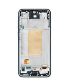 Pantalla incell Samsung Galaxy A37 5G (A376) con marco, color charcoal, para reparación de pantalla.