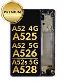 Pantalla OLED con marco para Samsung Galaxy A52 en Quetzaltenango.