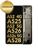 Pantalla OLED con marco para Samsung Galaxy A52 4G / 5G / A52s 5G en Quetzaltenango.