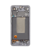 Pantalla LCD incell Samsung Galaxy A56 (A566 2025) con marco graphite, para reemplazo de móvil.