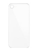 Tapa trasera blanca para iPhone SE 2020 con orificio de cámara grande, sin logo. Ideal para reparación.