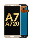 Pantalla sin marco Galaxy A7 (A720 / 2017) en color dorado premium en Quetzaltenango.