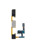 Cable flex de botón de inicio negro con conector jack de audífonos para Samsung Galaxy J7 (J727), reparación celular.