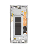 Pantalla OLED Samsung Galaxy Note 9 N960 con marco blanco alpino para reparación.