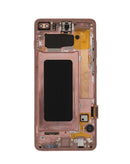 Pantalla con marco Samsung Galaxy S10 Plus (G975) (FLAMINGO PINK) (Service Pack)