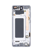 Pantalla OLED blanca con marco para Samsung Galaxy S10 Plus (G975), repuesto para reparación.