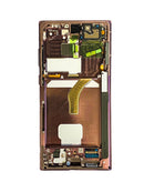 Pantalla OLED con marco para Galaxy S22 Ultra en color burgundy disponible en Xela Quetzaltenango.