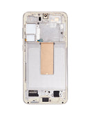 Pantalla OLED cream Aftermarket Pro Soft 120Hz con marco para Samsung Galaxy S23 Plus (S916).