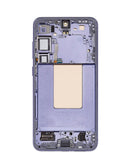 Pantalla OLED Cobalt Violet para Samsung Galaxy S24 Plus (S926) con marco, Aftermarket Pro Soft 120Hz, ideal para reparación.