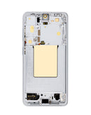 Pantalla OLED Samsung Galaxy S26 con marco, color SILVER SHADOW, para reemplazo, BajoPPLCD.
