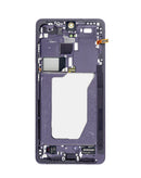 Pantalla OLED Cobalt Violet para Samsung Galaxy S26 Ultra (S948) con marco, ideal para reparación de pantalla.