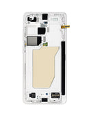 Pantalla OLED blanca con marco para Samsung Galaxy S26 Ultra (S948), ideal para reparación.