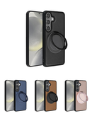 Protege tu Galaxy S25 Plus con estilo con esta Funda de cuero delgada con soporte para carga inalámbrica en Quetzaltenango.
