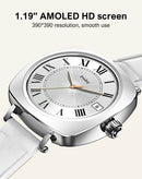 Reloj inteligente de monitoreo de salud LDNIO SW03 con pantalla AMOLED Bluetooth 5.4 (Plateado)