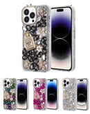 Funda rígida de silicona Crystal Flower Perfume para iPhone 16 Pro Max en Xela Quetzaltenango.