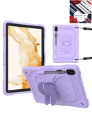 Protege tu Galaxy Tab S10 Plus en Xela con este estuche butterfly de color morado.