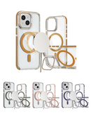 Encuentra funda magnética clara delgada en Xela Quetzaltenango para iPhone con soporte para cámara y caballete.