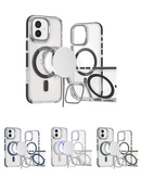 Encuentra la mejor funda magnética transparente con soporte para cámara para tu iPhone 16 Plus en Xela, Quetzaltenango.