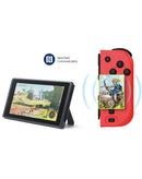 Controlador Dobe Joy de dos piezas, inalámbrico, color negro, para videojuegos.