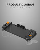 Controlador in-line negro para Nintendo Switch, diseño ergonómico, botones ABXY y joysticks. Ideal para gaming.