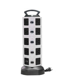 Estación de carga multi plug con 18 salidas AC, 2 puertos USB y 2 puertos TYPE-C en Quetzaltenango.