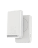 Banco de energía PISEN MagiPi Wireless blanco de 10000 mAh, carga rápida de 30W para celular.