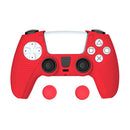 Funda de silicona roja para control de PlayStation 5 ideal para proteger tu control en Quetzaltenango.