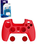 Funda de silicona roja para control de PlayStation 5 ideal para proteger tu control en Quetzaltenango.