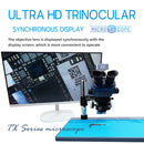 Microscopio estereoscopio trinocular Kaisi TX-350S Plus 7X-50X ideal para laboratorios en Quetzaltenango.