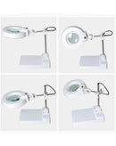 Lampara magnificadora con LED y brazo ajustable ideal para escritorio en Quetzaltenango.
