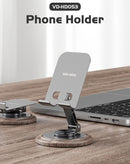 Soporte celular para coche ajustable VEN-DENS VD-HD053, con base de ventosa, brazo extensible y pinza giratoria para diversos teléfonos.