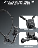 Soporte de teléfono VEN-DENS VD-HD075 con cuello flexible, manos libres y pinza ajustable. Ideal para escritorio.