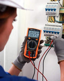 Multímetro digital VICTOR VC890D con pantalla LCD, ideal para medición precisa de voltaje, corriente y resistencia.