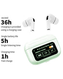 Encuentra auriculares Bluetooth wireless ANC/ENC A9 Pro (Green) Metallic Paint en Xela Quetzaltenango con pantalla táctil y estuche de carga inteligente en nuestro taller autorizado.