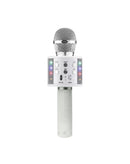Encuentra en Xela Quetzaltenango el microfono karaoke brillante con altavoz e inserto de bola de disco - WHITE PEARLS para tus fiestas y eventos especiales.