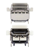 Conector HDMI Premium para Xbox One S, pines dorados, carcasa negra, ideal para reparación de componentes.