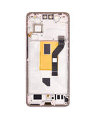 Pantalla OLED rosa para Xiaomi 13 Lite / Civi 2 con marco, ideal para reemplazo y reparación.