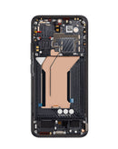 Pantalla OLED negra para Xiaomi 14 con marco, repuesto premium para reparación.