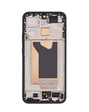 Pantalla OLED Xiaomi 15T negra con marco, repuesto premium para reparación.