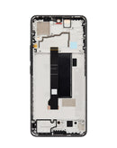 Pantalla OLED negra premium con marco para Poco X6, ideal para reparación, BajoPPLCD.