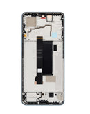 Pantalla OLED azul premium con marco para Poco X6, ideal para reparación, BajoPPLCD.
