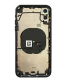 Tapa trasera iPhone XR con componentes preinstalados en color negro en Quetzaltenango.