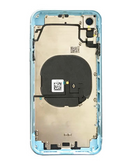 Tapa trasera con componentes preinstalados para iPhone XR en Quetzaltenango, ideal para reparaciones en Xela.