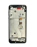 Pantalla con marco Motorola Moto G Power (XT2041-4 / XT2041-6 / XT2041-7 / XT2041-DL) color negro ahumado en Quetzaltenango.